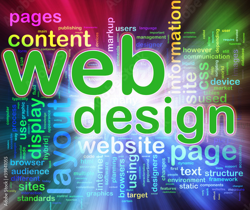 Illustration: Wordcloud of Web design Wordcloud of Web design