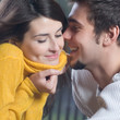 Happy smiling cheerful couple outdoors