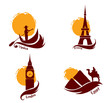 Set of images - country and tourism