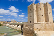 The Calahorra Tower against the Mosque of Cordoba, Spain The Calahorra Tower against the Mosque of Cordoba, Spain