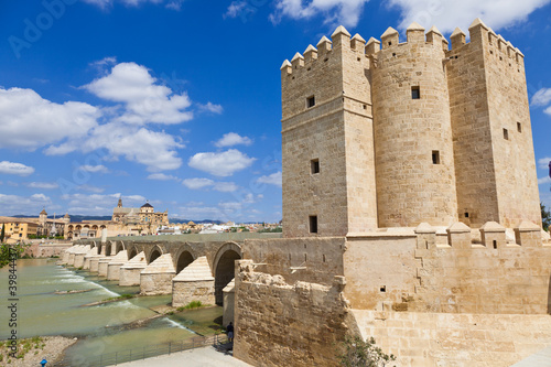 Photo: The Calahorra Tower against the Mosque of Cordoba, Spain The Calahorra Tower against the Mosque of Cordoba, Spain