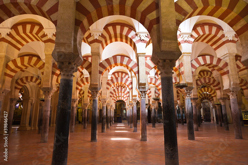 Photo: Arabic arches hallway in Corodoba's mosque. Spain Arabic arches hallway in Corodoba's mosque. Spain
