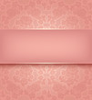 Lace template, ornamental pink flowers background