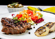 tagliata di carne con contorno