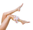Healthy Legs. Spa. Long woman legs isolated on white