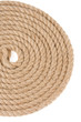 ship rope with knot on white