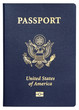 us passport isolated on white background