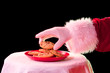 Santa taking cookie