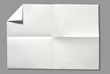 Page of White paper on gray background with shadow