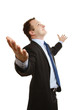 A happy businessman