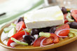 Greek salad closeup