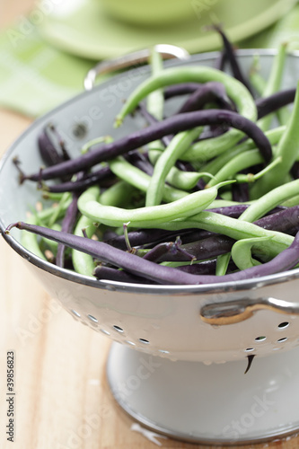 Photo: Two varieties of string bean Two varieties of string bean