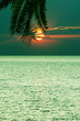 Beautifull tropical sunset at sea