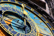 Famous medieval astronomical clock in Prague, Czech Republic