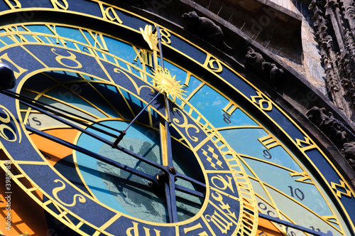 Photo: Famous medieval astronomical clock in Prague, Czech Republic Famous medieval astronomical clock in Prague, Czech Republic