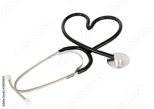 Photo: stethoscope as a heart stethoscope as a heart