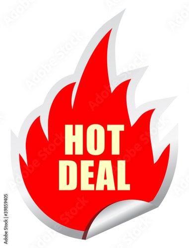 Vector: Vector hot deal sticker Vector hot deal sticker