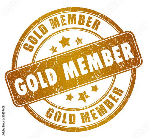 Illustration: Gold member stamp Gold member stamp