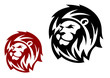 Vector: Heraldic lion head Heraldic lion head