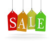 Colorful sale tags