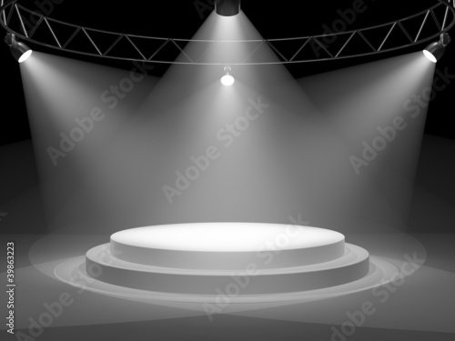 Illustration: Empty stage Empty stage