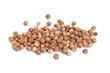 Heap Coriander Seeds (Coriandrum sativum) isolated on white
