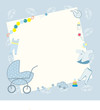 blue frame for newborn boy