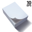 stack of papers with curl. Vector illustration