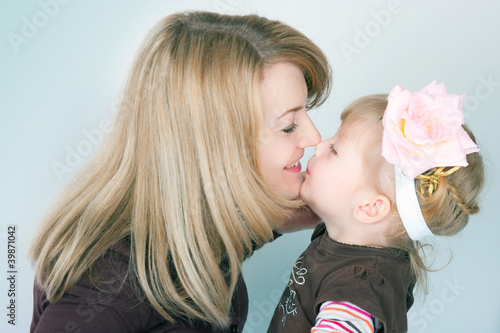 Photo: Happy mum with the babe Happy mum with the babe