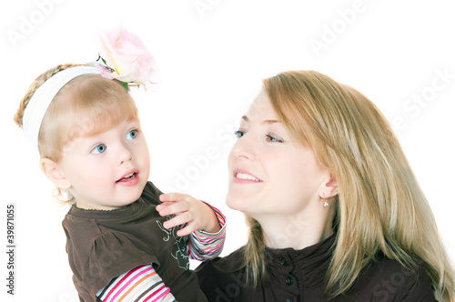 Photo: Happy mum with the babe Happy mum with the babe