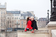 Beautiful romantic couple having a date
