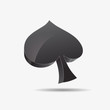 Vektor: ico ass kreut karo pik poker mau-mau karten spiel casino herz 3d ico ass kreut karo pik poker mau-mau karten spiel casino herz 3d