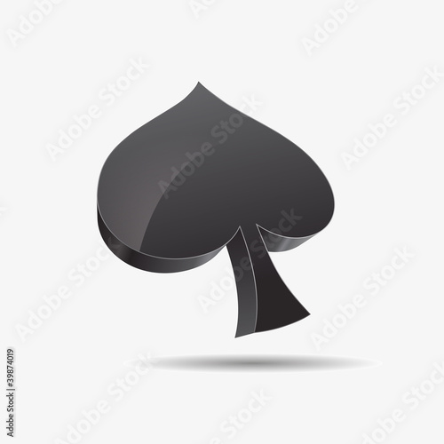 Vektor: ico ass kreut karo pik poker mau-mau karten spiel casino herz 3d ico ass kreut karo pik poker mau-mau karten spiel casino herz 3d