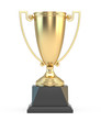 Gold trophy cup