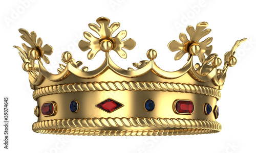 Illustration: Golden royal crown Golden royal crown