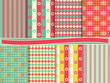 Set of  vector paper for scrapbook