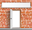 Tür Mauer Haus Schild