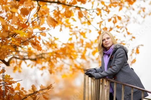 Photo: Beautiful Girl in Park Beautiful Girl in Park