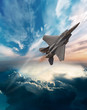 F-15 Eagle at dawn flight