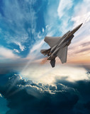 F-15 Eagle at dawn flight - Fine Art prints