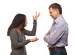 Wife scolding her husband