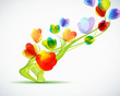 Background with a abstract flowers
