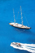 Yachting in gorgeous tropical azure waters