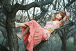 portrait of attractive beautiful red-haired woman portrait of attractive beautiful red-haired woman