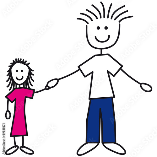 Illustration: family_dad_and_girl_3c family_dad_and_girl_3c