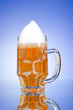 Beer glass on the table Beer glass on the table