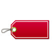 Illustration: Etiqueta de precio color rojo Etiqueta de precio color rojo