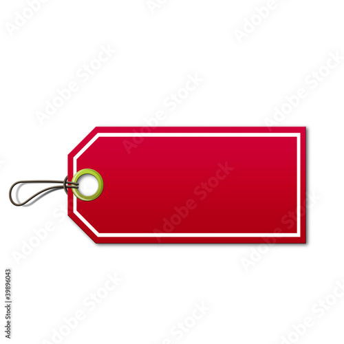 Illustration: Etiqueta de precio color rojo Etiqueta de precio color rojo
