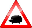 Hinweis- / Warnschild: Igel
