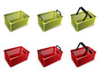 Vettoriale: 3D Plastic shopping basket 3D Plastic shopping basket